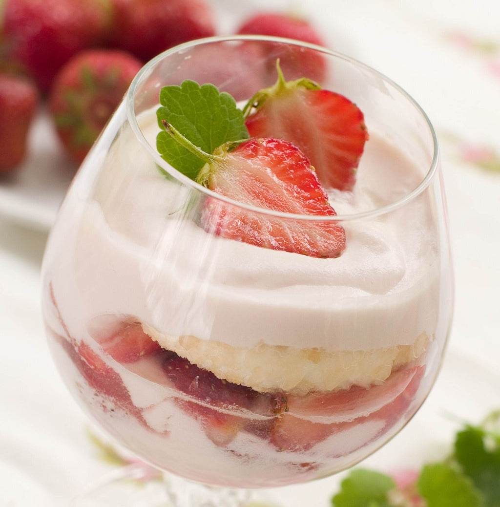 a bowl of Strawberry Shortcake Ice Cream