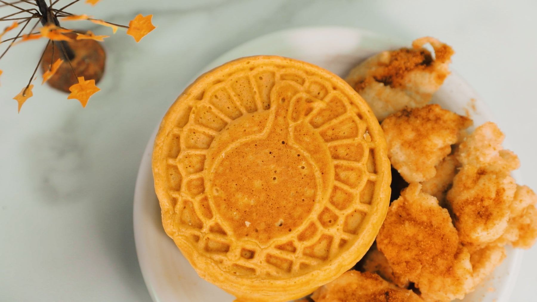 Savory Sweet Potato Waffles