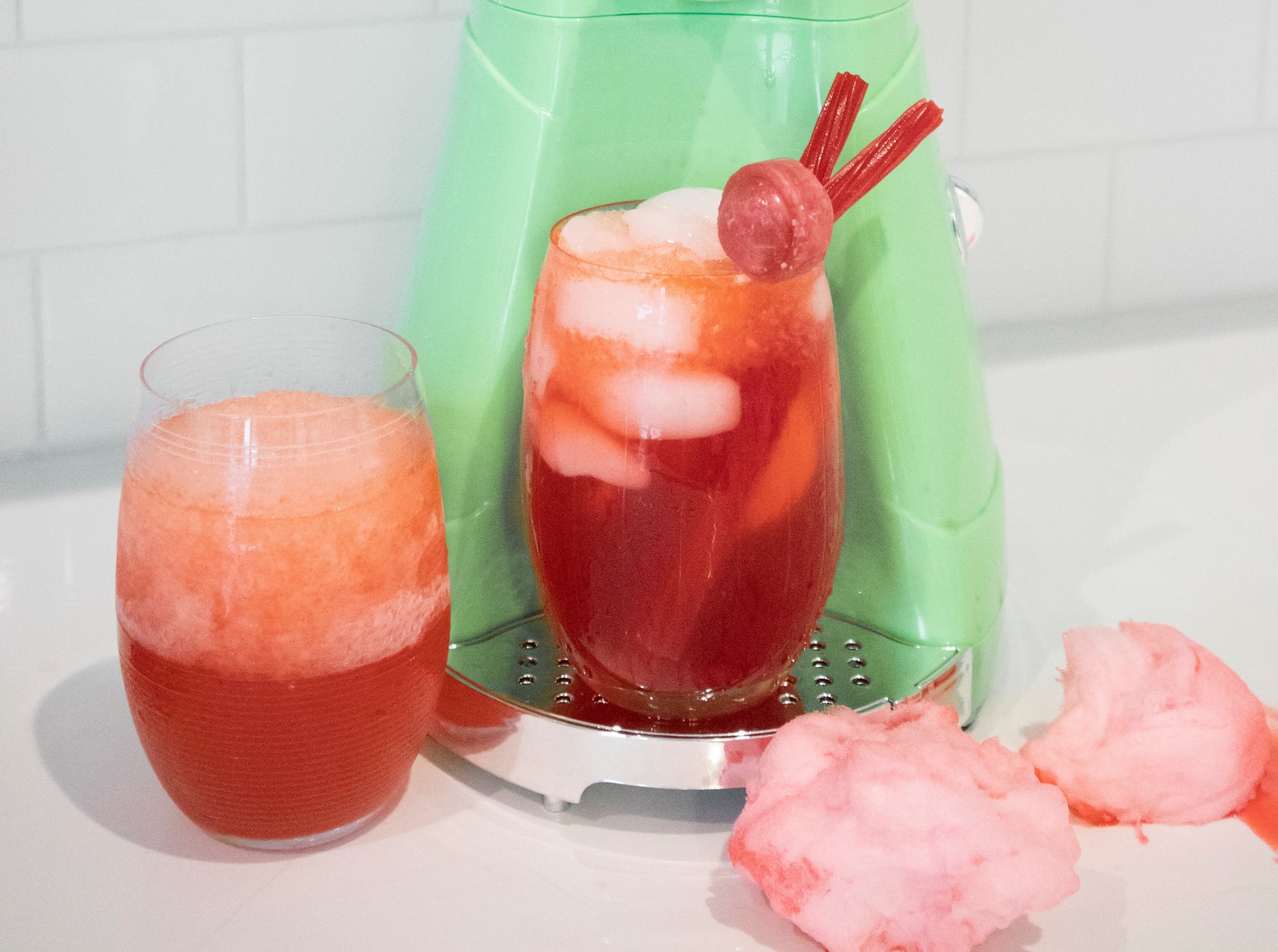 Frozen Cotton Candy Margaritas