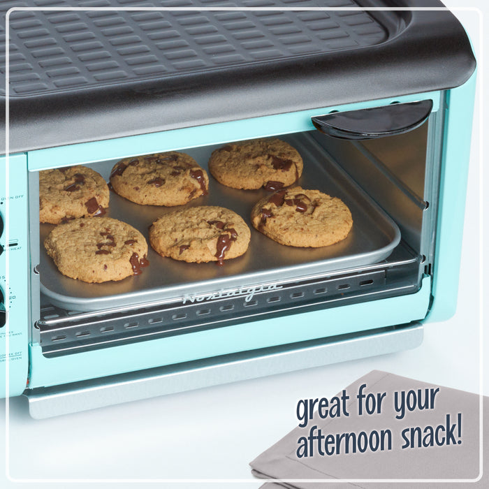 Retro 3-in-1 Family Size Breakfast Station, Aqua