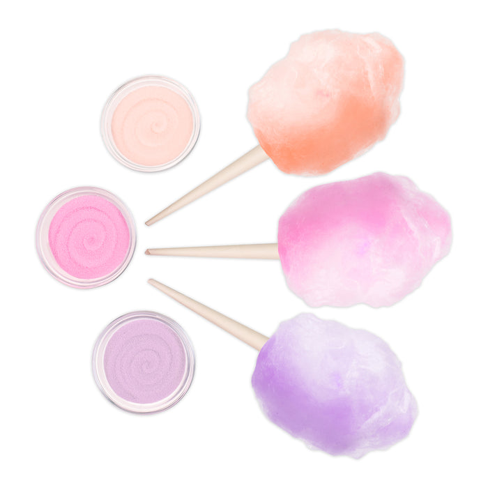 Cotton Candy Flossing Sugar - Grape, Pink Bubble Gum, Orange - 3 Pack