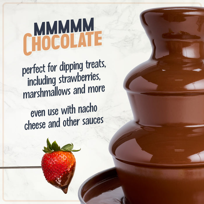 3-Tier 1.5-Pound Chocolate Fondue Fountain