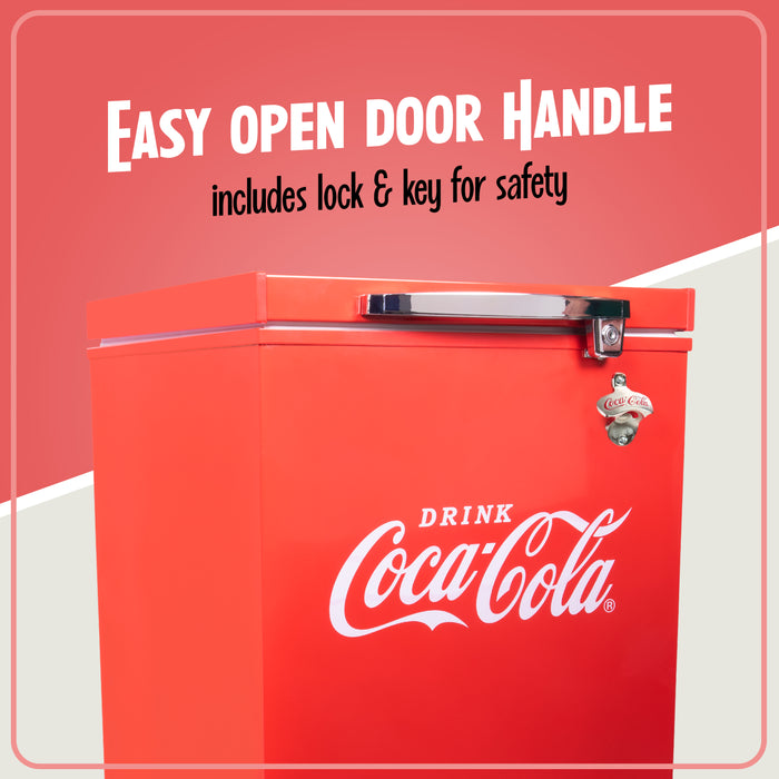 Coca-Cola 3.5 Cu.Ft. Refrigerator & Chest Freezer, Red