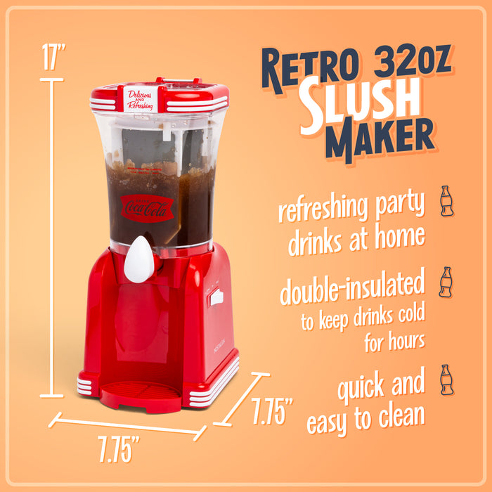 Coca-Cola 32-Ounce Retro Slush Drink Maker