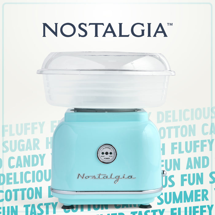 Classic Retro Hard & Sugar-Free Candy Cotton Candy Maker, Aqua