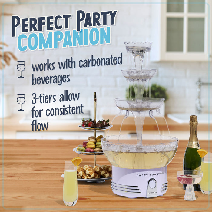Retro 3-Tier Lighted Party Fountain