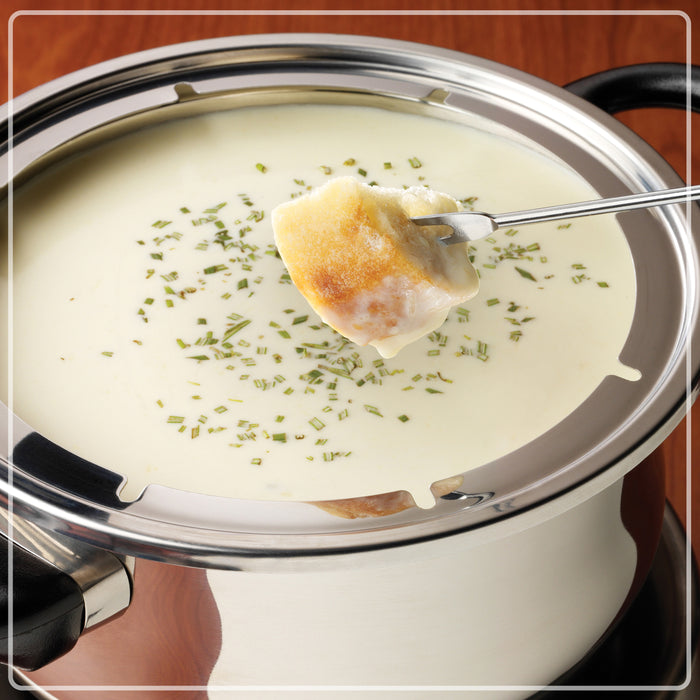6-Cup Stainless Steel Electric Chocolate & Cheese Fondue Pot