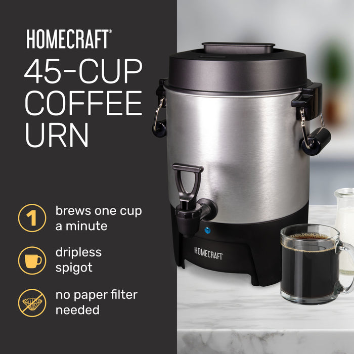 Homecraft Aluminum 45-Cup Coffee Urn