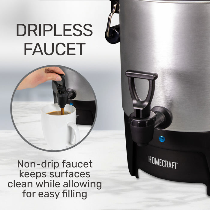 Homecraft Aluminum 45-Cup Coffee Urn