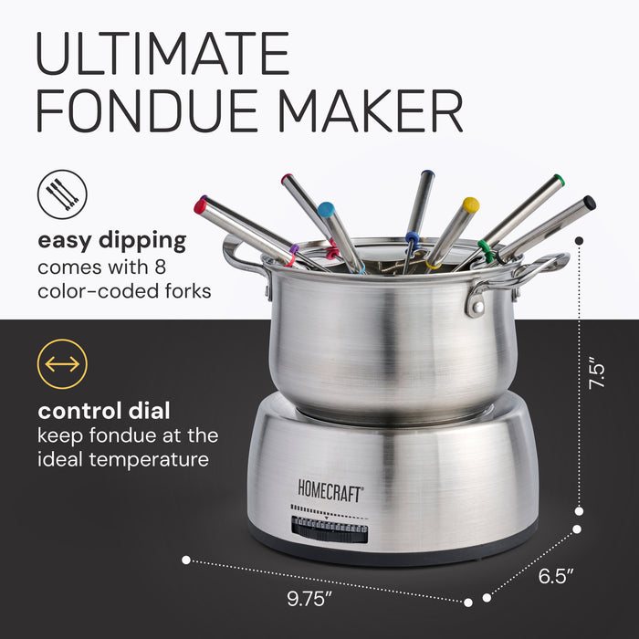HomeCraft™ 8-Cup Electric Fondue Set