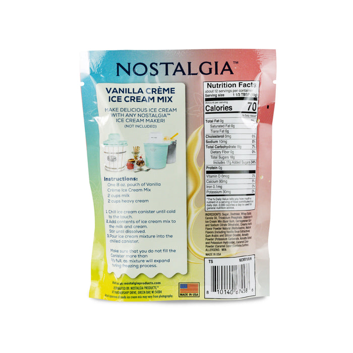 New 2-Quart Homemade Premium Ice Cream Starter Mix (8-Pack)