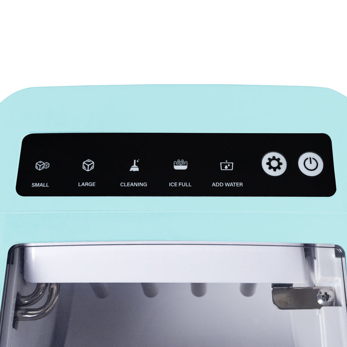 IGLOO® 26-Pound Automatic Self-Cleaning Portable Countertop Ice Maker Machine With Handle, Aqua
