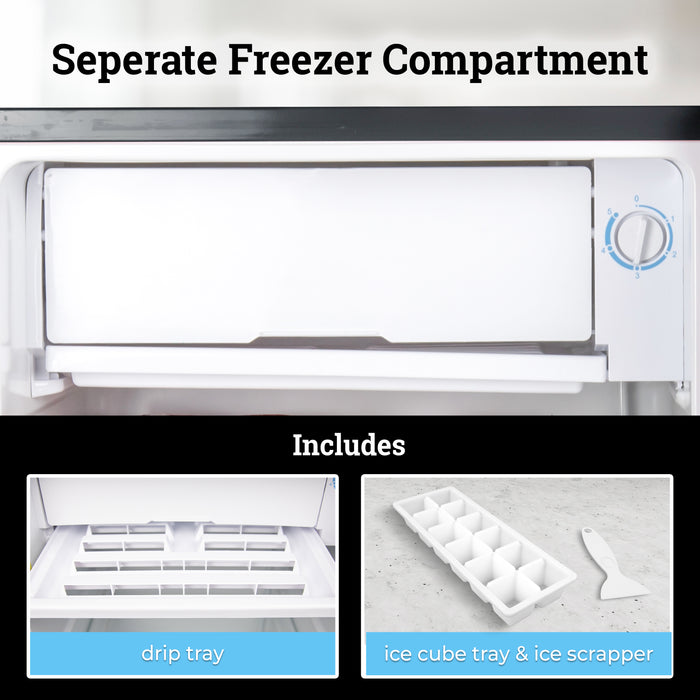 Igloo 2.6 Cu. Ft. Refrigerator w/ Freezer, Black