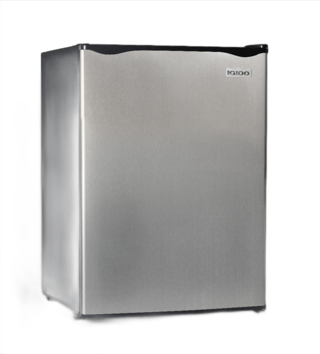 Igloo 2.6 Cu. Ft. Refrigerator w/ Freezer, Platinum