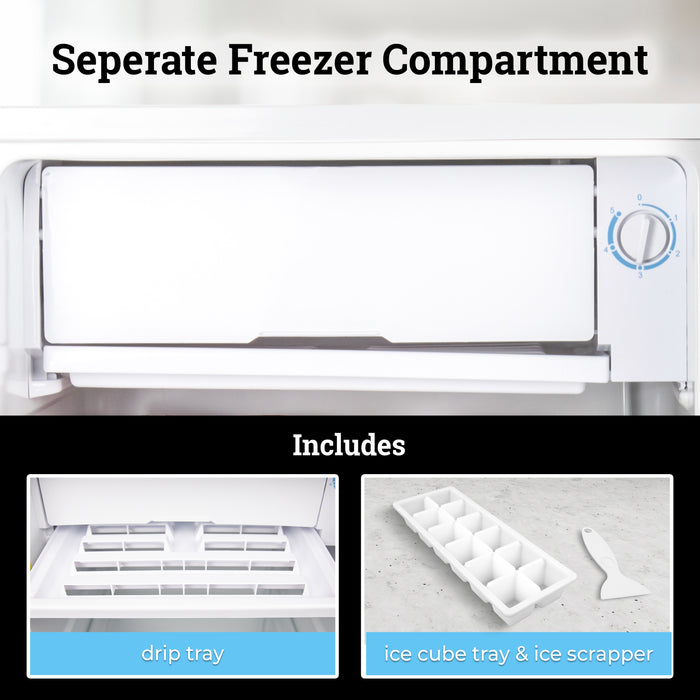 Igloo 2.6 Cu. Ft. Refrigerator w/ Freezer, White