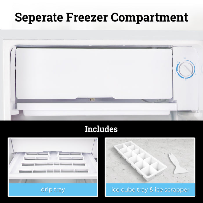 Igloo 3.2 Cu. Ft. Refrigerator w/ Freezer, White