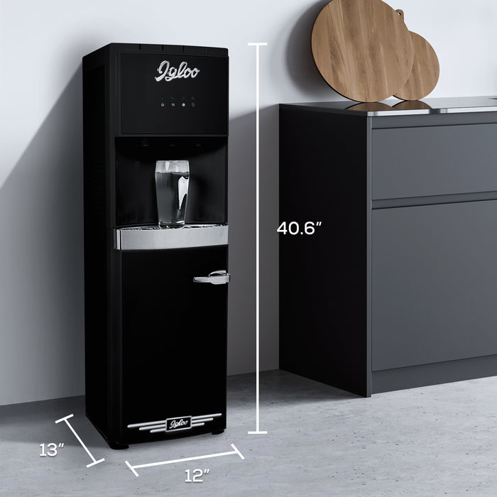 Igloo Retro Hot, Cold & Room Temperature Bottom-Load Water Dispenser