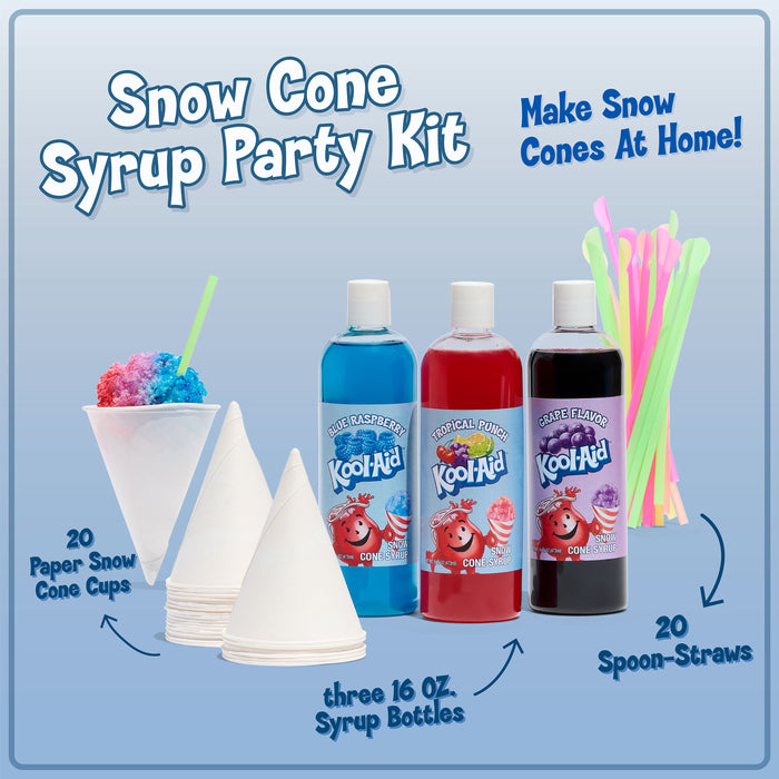 Kool-Aid Snow Cone Syrup Party Kit