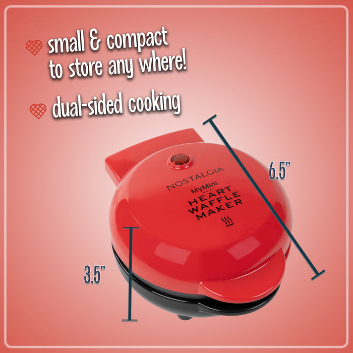 MyMini Personal Electric Heart Waffle Maker