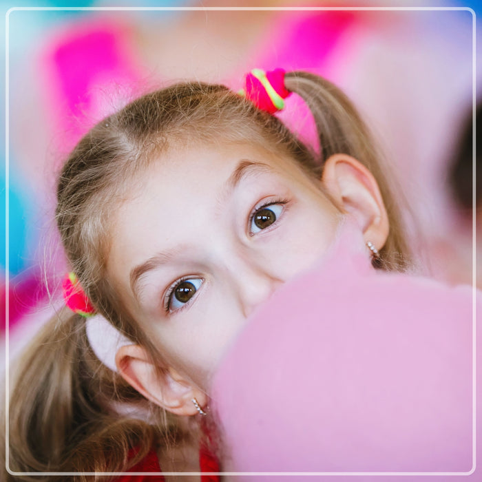 Cotton Candy Flossing Sugar - Grape, Pink Bubble Gum, Orange - 3 Pack