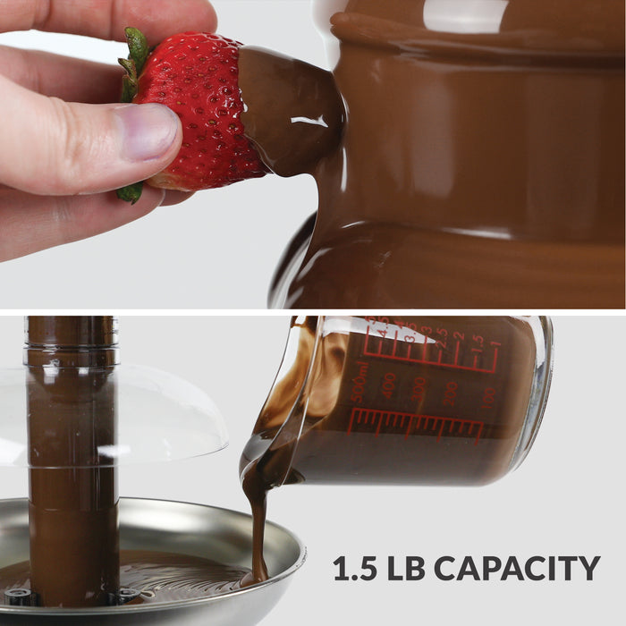 3-Tier Chocolate Fondue Fountain, Pink