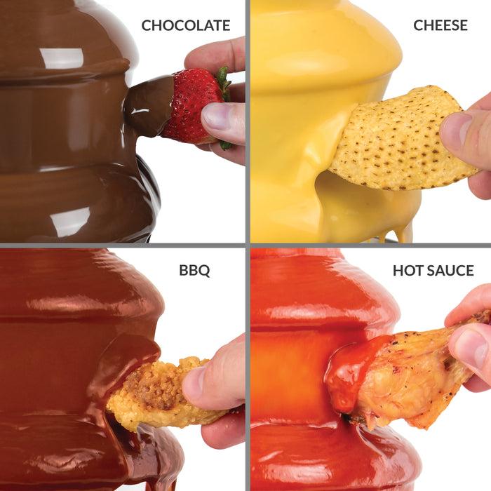 3-Tier Chocolate Fondue Fountain, Pink