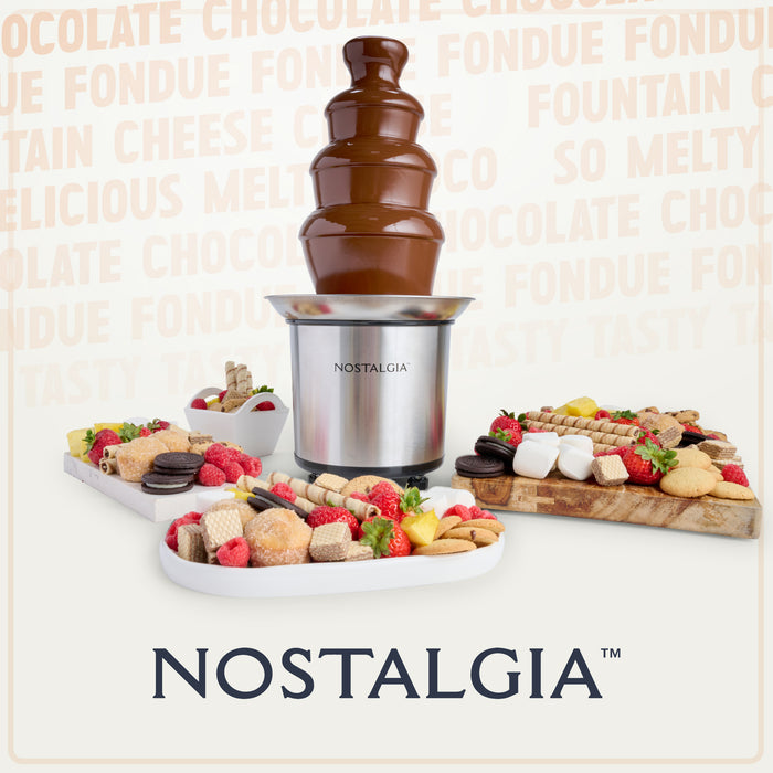 4-Tier 2-pound Stainless Steel Chocolate Fondue Fountain