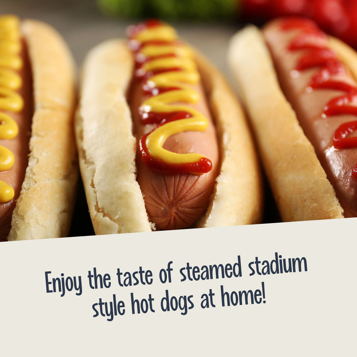 Large Diner Style Hot Dog Steamer