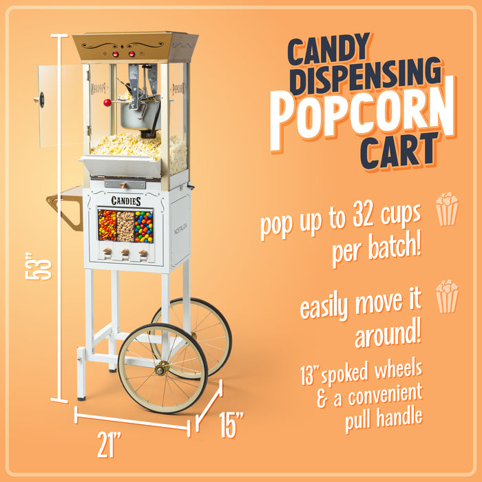 Candy & Snack Dispensing 8 Oz. Popcorn Cart