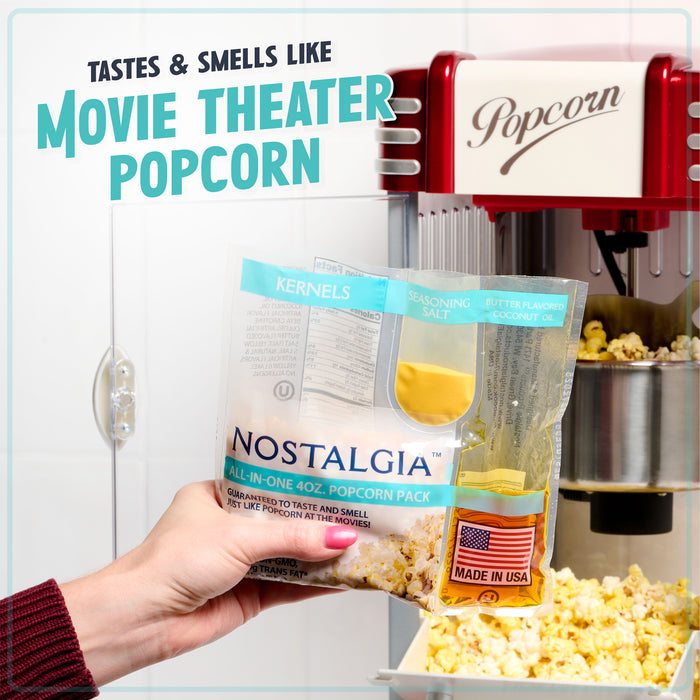 Best Tasting Premium 4-Ounce Popcorn, Oil & Seasoning Salt All-In-One Packs - 24 Count