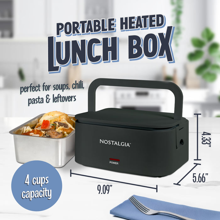Nostalgia 32 oz. Portable Heated Lunch Box