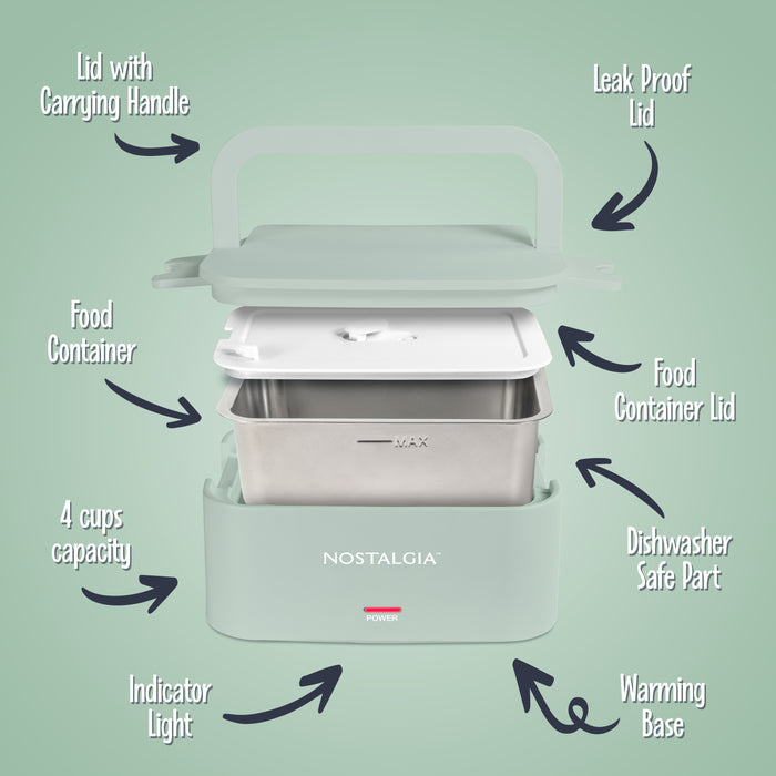 Nostalgia 32 oz. Portable Heated Lunch Box