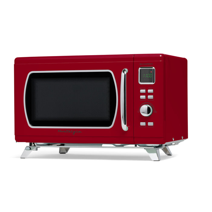 Mid-Century Retro 0.9 Cu. Ft. Microwave