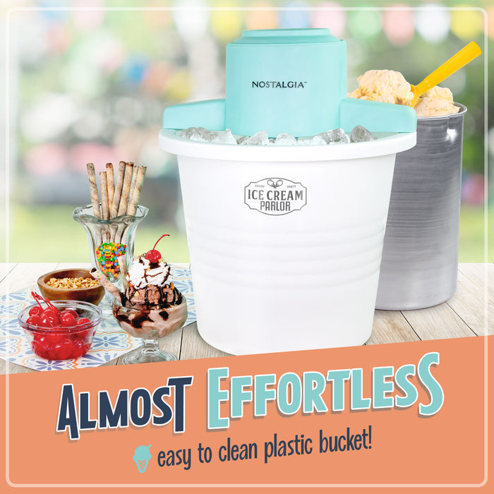 4-Quart Parlor Electric Ice Cream Maker - White