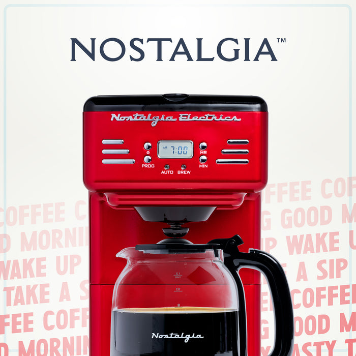 Retro 12-Cup Programmable Coffee Maker