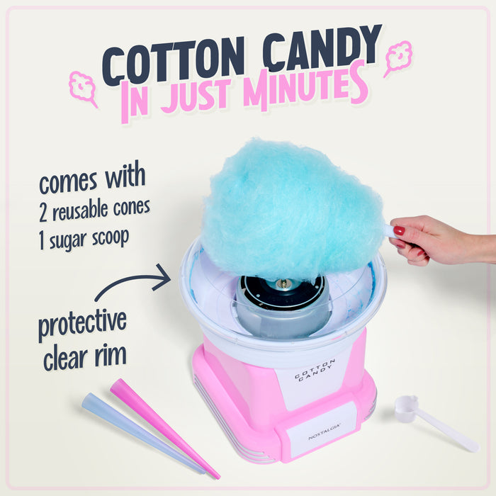 Hard & Sugar-Free Candy Cotton Candy Maker, Pink