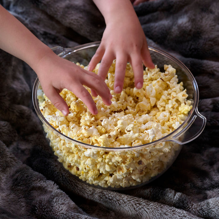 6 QT Stainless Steel Stirring Popcorn Popper - Black