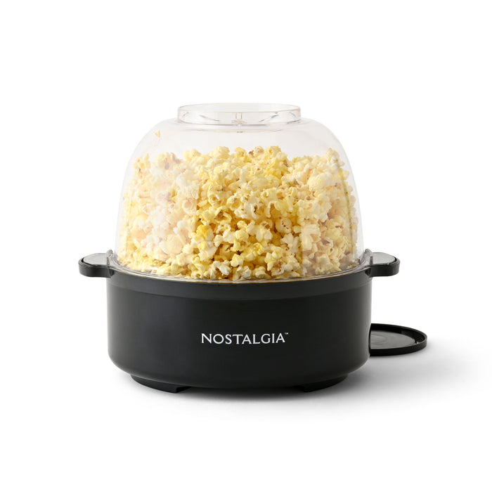 6 QT Stainless Steel Stirring Popcorn Popper - Black