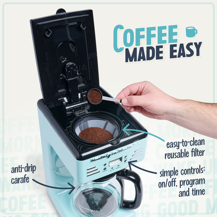 Retro 12-Cup Coffee Maker