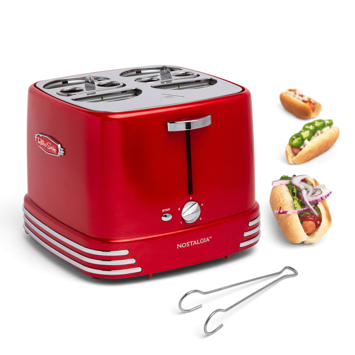4 Hot Dogs & Buns Pop-Up Toaster