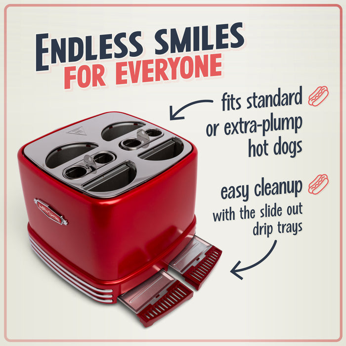 4 Hot Dogs & Buns Pop-Up Toaster