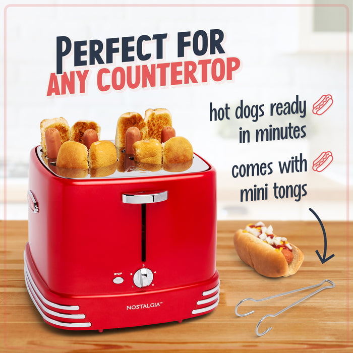 4 Hot Dogs & Buns Pop-Up Toaster