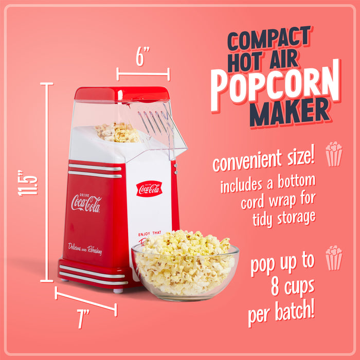 Coca-Cola® 8-Cup Hot Air Popcorn Maker
