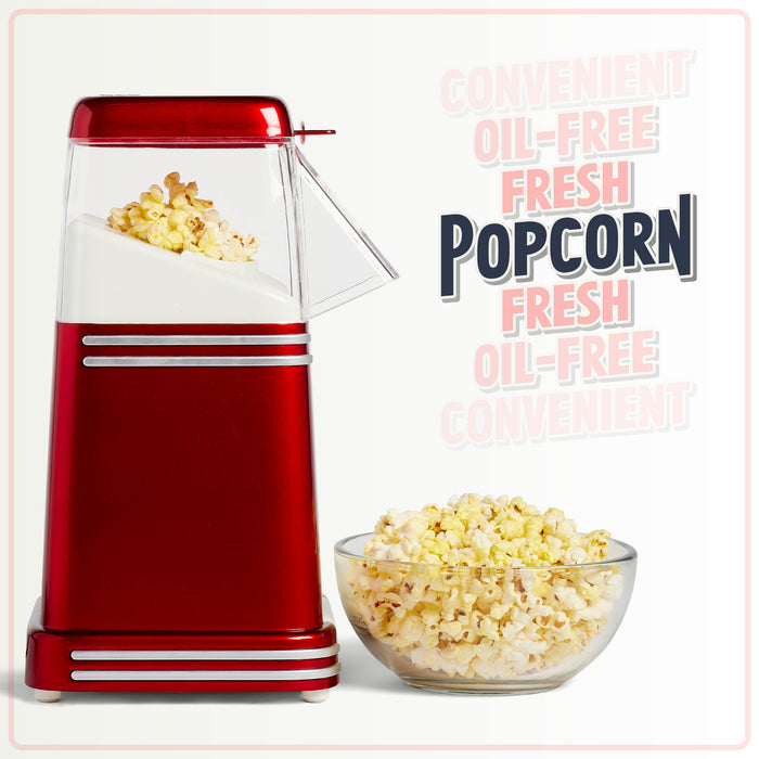 Retro 8-Cup Hot Air Popcorn Maker