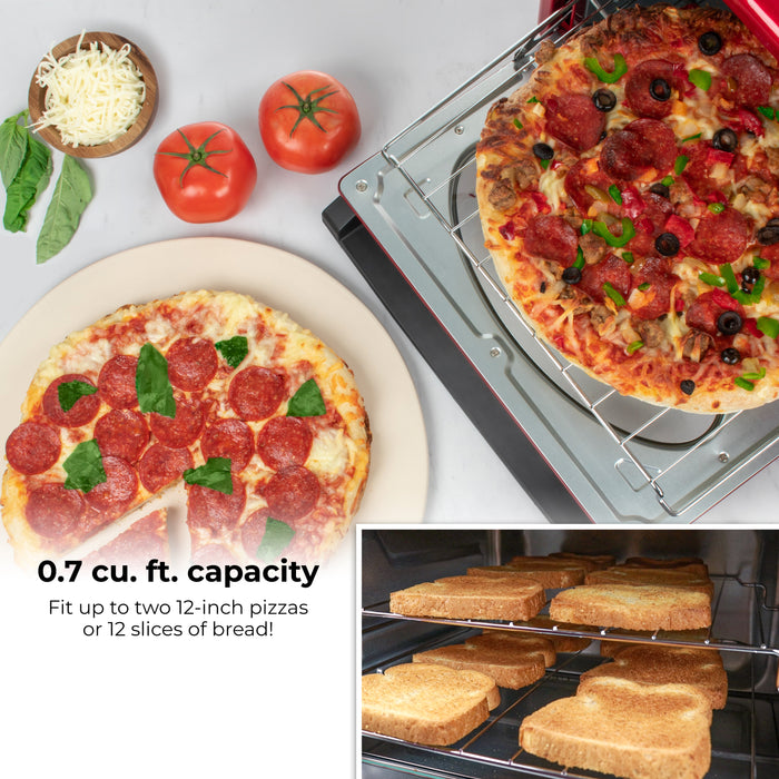 Nostalgia RTOV2RR Retro 12-Slice Convection Toaster Oven
