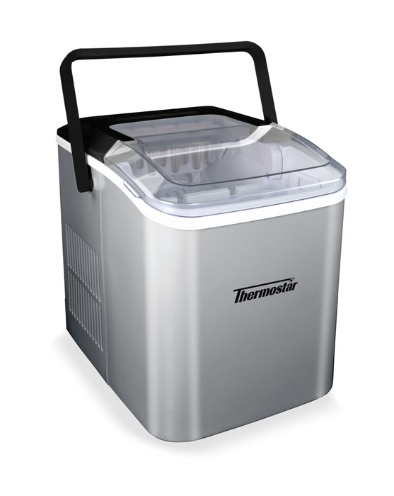 Thermostar 26-Pound Automatic Self-Cleaning Portable Countertop Ice Maker Machine With Handle