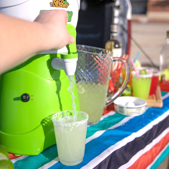 Taco Tuesday 1-Gallon AC/DC Tailgater Party Frozen Margarita & Slush Machine, Green