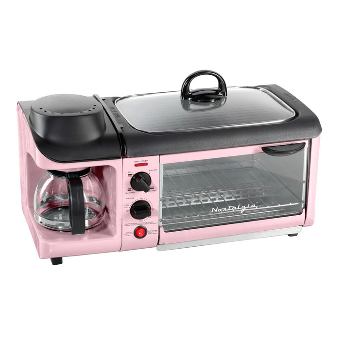 Retro 3-in-1 Family Size Breakfast Station, Pink