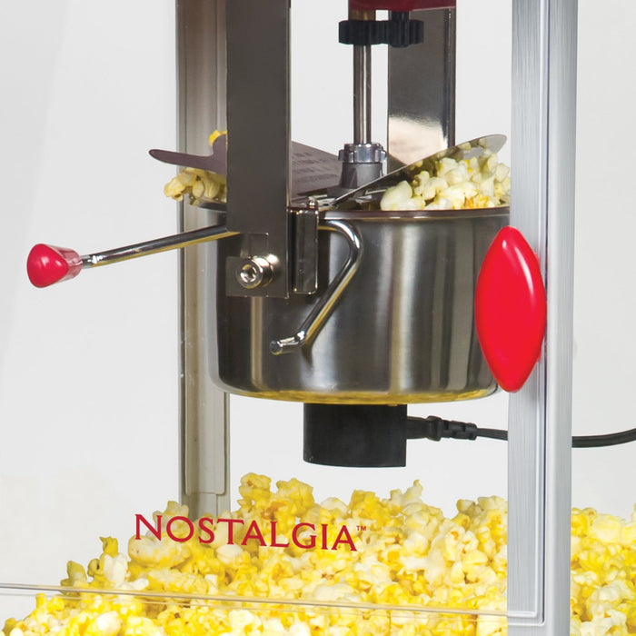 48-Inch 2.5-Oz. Popcorn Cart, Red/White