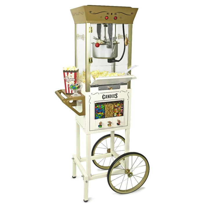 Nostalgia Candy & Snack Dispensing 8 Oz. Popcorn Cart